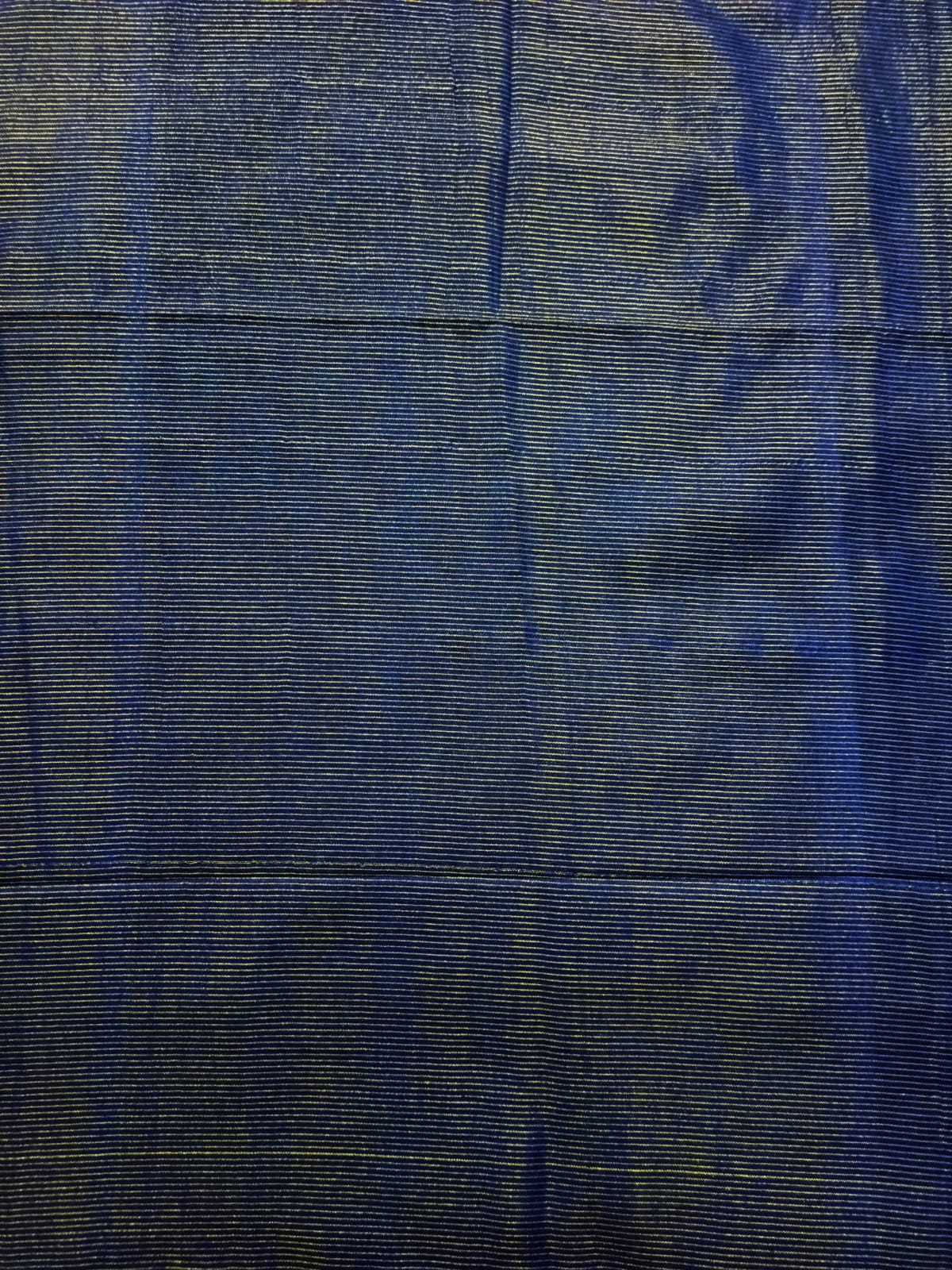 Cotton Jamdani Stripes Saree - Blue